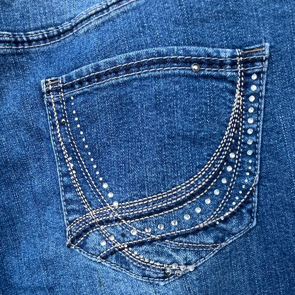 Vintage Christopher & Banks Blue Jeans, Bling | 14 - Picture 9 of 14